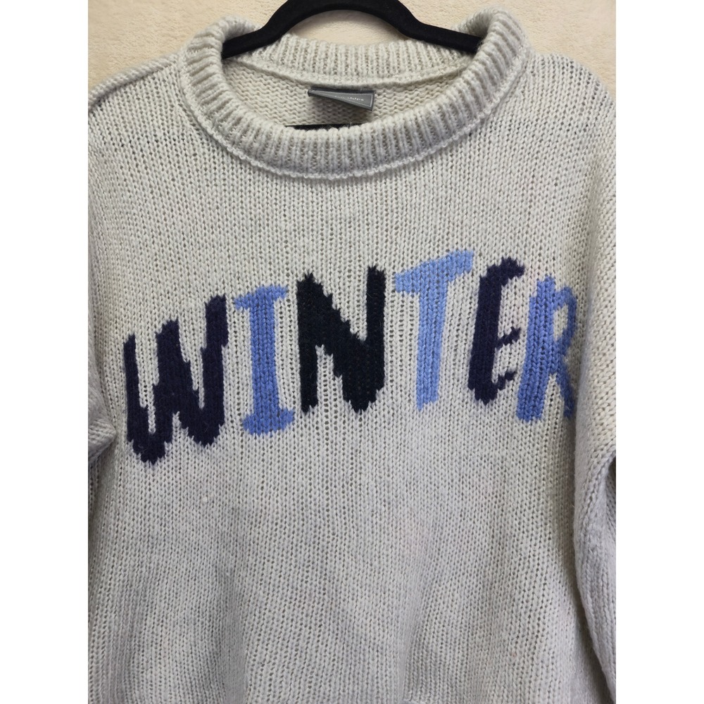 Wooden Ships Paola Buendia WINTER Knit Sweater Small Open Knit Cozy Mohair‎ Wool